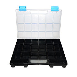 Çanta Plastik Organizer 20 Bölmeli Siyah 42x29,5x6 - 
