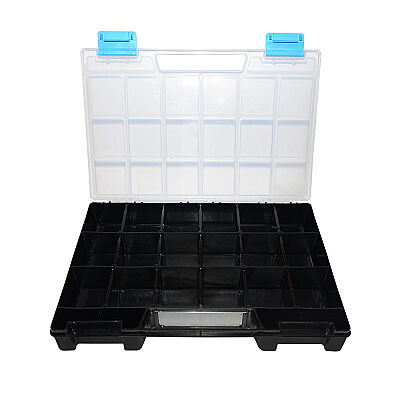 Çanta Plastik Organizer 20 Bölmeli Siyah 42x29,5x6 - 1